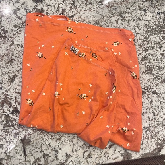 Orange Floral Infant Car Seat Cover Handmade Multi Use Cover - Picture 2 of 2